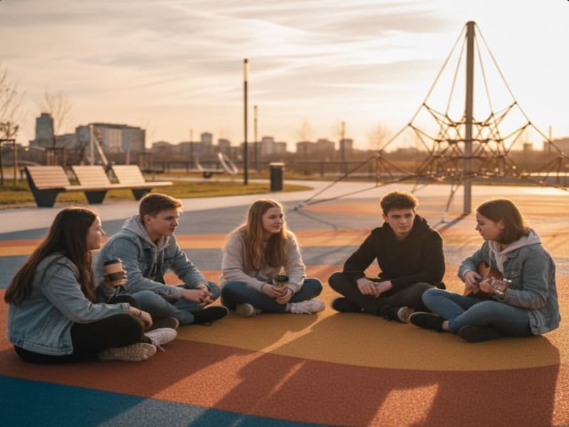 EPDM-Bodenbelag Querschnittsdiagramm